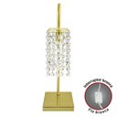 Ver imagem 4 de Kit 2 Abajur Clearcrillic Cristal Acrílico Quadrado Dourado
