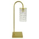 Ver imagem 3 de Kit 2 Abajur Clearcrillic Cristal Acrílico Quadrado Dourado