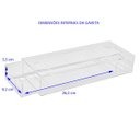 Ver imagem 4 de Kit 4 Pacotes Papel Toalha Lavabo Relevo+ Toalheiro Acrílico Centauri Acrílicos KIT-TC