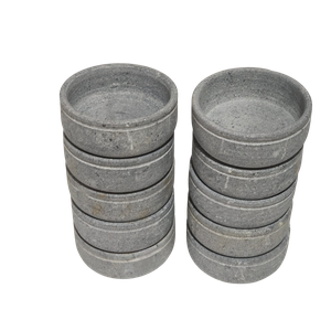 Kit 10 Cumbucas de Pedra Sabão 300ml – Mantém o Calor