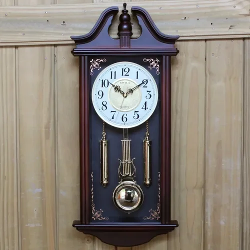 Relógio de Parede Antigo Grande Pêndulo Vintage 66Cm Decor - 4