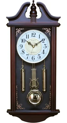 Relógio de Parede Antigo Grande Pêndulo Vintage 66Cm Decor - 1