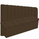 Ver imagem 2 de Kit Cabeceira Kiara+ Calçadeira Kiara Queen 160 CM Suede Marrom - D A Decor
