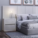 Ver imagem 4 de Cabeceira Decorativa Casal com Detalhes Ripados 100% MDF 2,70m Dalla Costa Off White