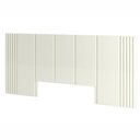 Ver imagem 2 de Cabeceira Decorativa Casal com Detalhes Ripados 100% MDF 2,70m Dalla Costa Off White