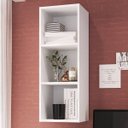 Ver imagem 1 de Nicho Parede Vertical Organizador Multiuso Branco 90x33x26cm Funcionale