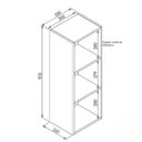Ver imagem 3 de Nicho Parede Vertical Organizador Multiuso Branco 90x33x26cm Funcionale