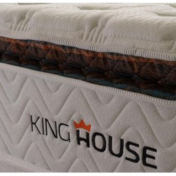 Conjunto Box Baú Super King New York Preto 193x203x80 c/ Molas Ensacadas - 7