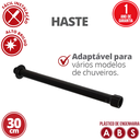 Ver imagem 2 de Haste Suporte para Chuveiro Elétrico sem Passa-fio Cor Preto Tam 30cm Durín