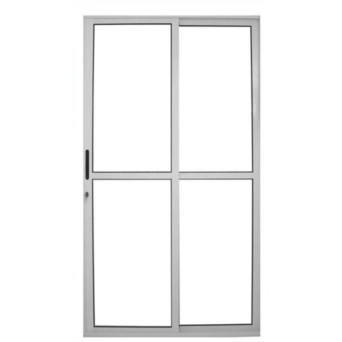 Porta de Sacada de Correr de Alumínio Branco 2 Folhas Móveis Cmc Classic - 2.10 (A) X 1.50 (L)