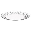 Ver imagem 1 de Prato Grande 26cm Transparente Crippa Bandeja para Servir Mesa Posta Porções Aperitivos