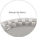 Ver imagem 2 de Prato Grande 26cm Transparente Crippa Bandeja para Servir Mesa Posta Porções Aperitivos