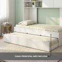 Ver imagem 4 de Cama Auxiliar Solteiro Juvenil para Modulado Chiara