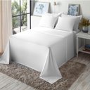 Ver imagem 3 de Jogo Cama Casal Algodão 130 Fios Liso Conforto Macio