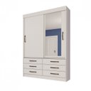 Ver imagem 2 de Guarda-Roupa 2 Portas 6 Gavetas Chicago Tcil Móveis