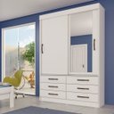 Ver imagem 1 de Guarda-Roupa 2 Portas 6 Gavetas Chicago Tcil Móveis