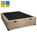Ver imagem 2 de Cama Box Baú Casal Suede + Colchão de Espuma D33 - Sereneprime - 138cm Bege