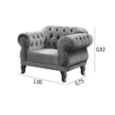 Ver imagem 3 de Conjunto Chesterfield Elisabeth Courino Preto