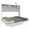 Cama Articulada de Casal Horizontal com Nichos e Prateleiras Branco - 3