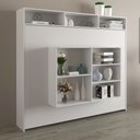 Ver imagem 2 de Cama Articulada de Casal Horizontal com Nichos e Prateleiras Branco