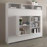 Cama Articulada de Casal Horizontal com Nichos e Prateleiras Branco - 2