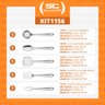 Kit Utensílios de Cozinha para Servir e Preparar Extrata Aço Inox 5 Peças - Tramontina - 2