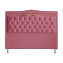 Ver imagem 3 de Kit Cabeceira de Cama Box e Calçadeira Baú Madri King 195 Cm Suede Rosa Bebê Eli Móveis e Decoração
