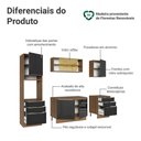 Ver mais imagens de Armário de Cozinha Completa 240cm Rustic/preto Lux Madesa 08 Rustic/preto Rustic/preto