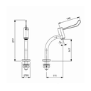 Ver imagem 2 de Torneira Celite Acesso de Mesa Bica Baixa Cromado