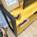 Ver mais imagens de Rack TV Linea 140cm Madeira Pinus com Suporte Nozes e Preto Artfactory Design