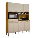 Ver imagem 2 de Armário de Cozinha Âmbar 8 Portas 1 Gaveta Mobilihouse Cinamomo/off White