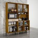 Ver imagem 3 de Armário de Cozinha Âmbar 8 Portas 1 Gaveta Mobilihouse Cinamomo/off White