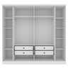 Guarda Roupa Casal 6 Portas 4 Gavetas 239cm Veneza - 8