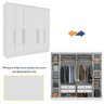 Guarda Roupa Casal 6 Portas 4 Gavetas 239cm Veneza - 12