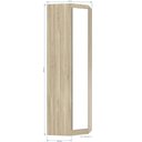 Ver imagem 4 de Guarda Roupa Modulado Canto Oblíquo com Espelho 195 Master Avelã Rústico - Eucamóveis