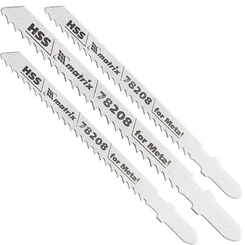 Jogo de Lâminas para Serra Tico-tico em Aço Carbono 75 X 3,0 Mm T127d 3 Peças - 782089 - Mtx