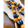 Colar Decorativo de Mesa Grande Azul - Safira - 3
