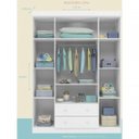 Ver imagem 2 de Guarda-Roupas 4 Portas 2 Gavetas e Cômoda 4 Gavetas 1 Porta Lívia