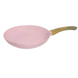Frigideira 24 Cm Sahara Rosa 2mm Revestimento Cerâmica Antiaderente - 3