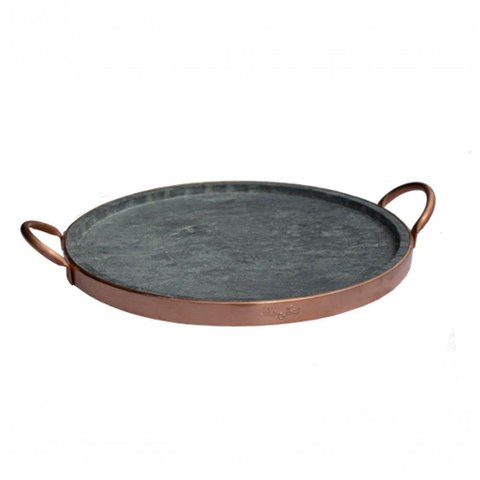 Forma de Pizza Pedra Sabão Grande 27 Cm (cobre) - São José
