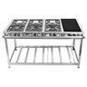 Fogão Industrial 6 Bocas 30x30 sem Forno com Chapa Perfil 7 Luxo Cristalaço - 1