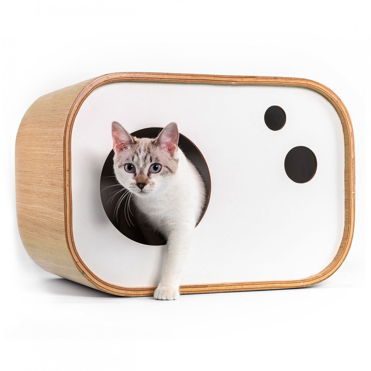 Casinha Toca para Gatos Rádio Retrô Wood4pet - 1