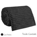 Ver imagem 3 de Cobertor Manta Casal Soft Canelada 2,20m x 1,80m Califórnia Cor Cinza