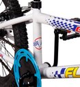 Ver imagem 4 de Bicicleta Aro 20 Bmx Infantil Flay Aro Aero Freio V-brake Menino 6, 7, 8, 9, 10 + Anos - Branco+azul