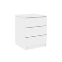 Ver imagem 4 de Mesa Cabeceira Casal Veronna c/ 3 Gavetas Branco - Tcil Móveis