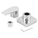 Ver imagem 4 de Acabamento Para Registro Chuveiro Banheiro Alavanca Aço Escovado Quadrado Cromado Padrão Deca Metal 