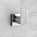 Ver imagem 2 de Acabamento Para Registro Chuveiro Banheiro Alavanca Aço Escovado Quadrado Cromado Padrão Deca Metal 