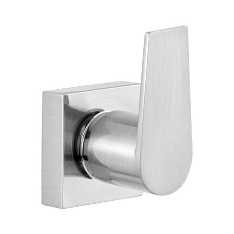 Acabamento Para Registro Chuveiro Banheiro Alavanca Aço Escovado Quadrado Cromado Padrão Deca Metal 