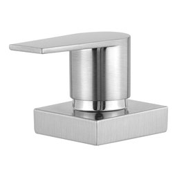 Acabamento Para Registro Chuveiro Banheiro Alavanca Aço Escovado Quadrado Cromado Padrão Deca Metal  - 3