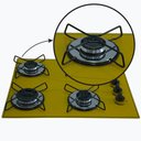 Ver imagem 4 de Cooktop Gás 4 Bocas Ultra Chama 127/220 Amarelo